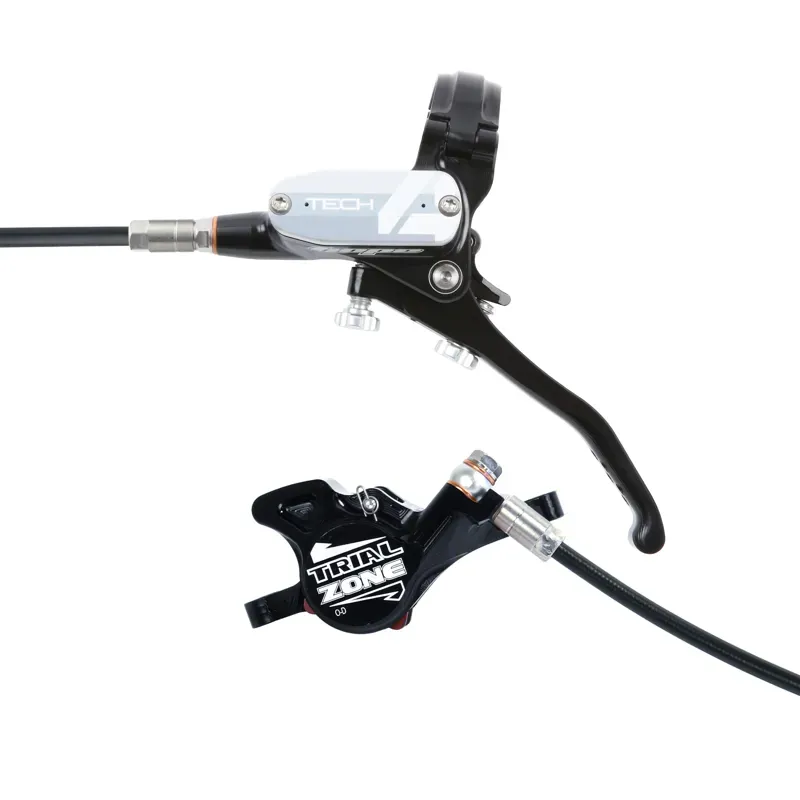 Hope Tech 4 Trial Zone Disc Brakes - No Rotor - Silver/ Silver