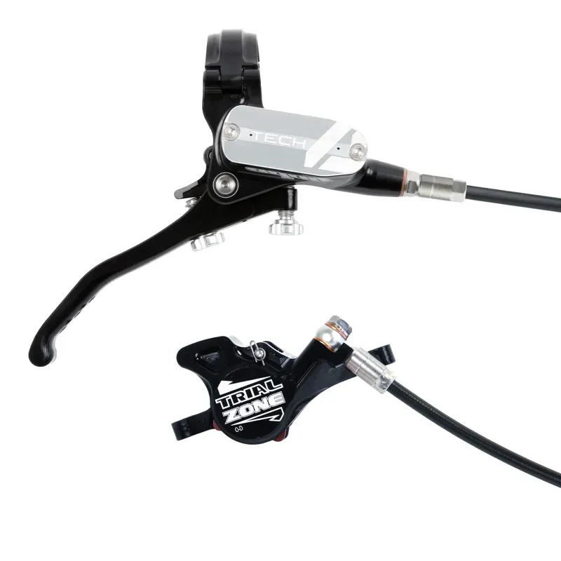 Hope Tech 4 Trial Zone Disc Brakes - No Rotor - Silver/ Silver-1