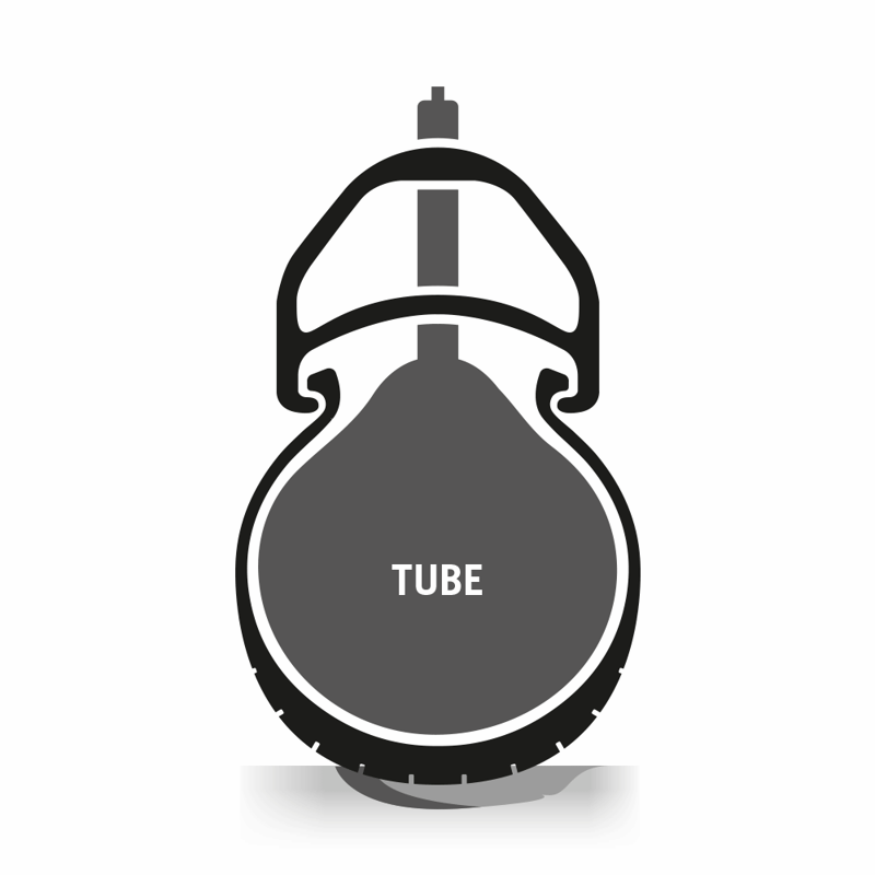 Tannus Armour Tyre Insert For 700c Wheel Sizes - Red-3