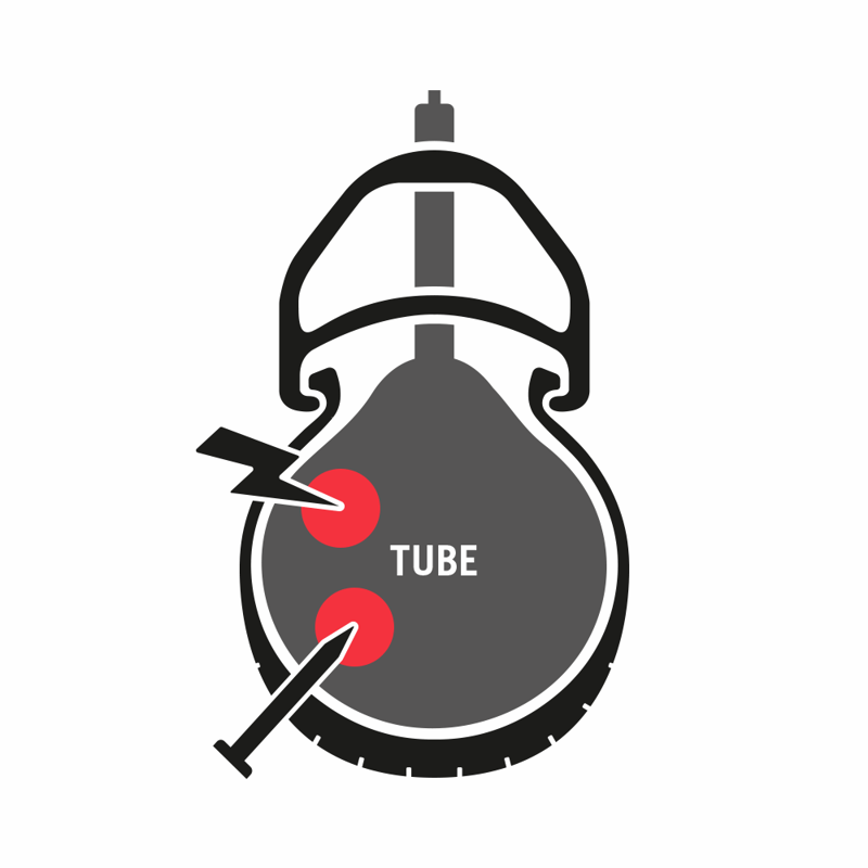 Tannus Armour Tyre Insert For 700c Wheel Sizes - Red-2