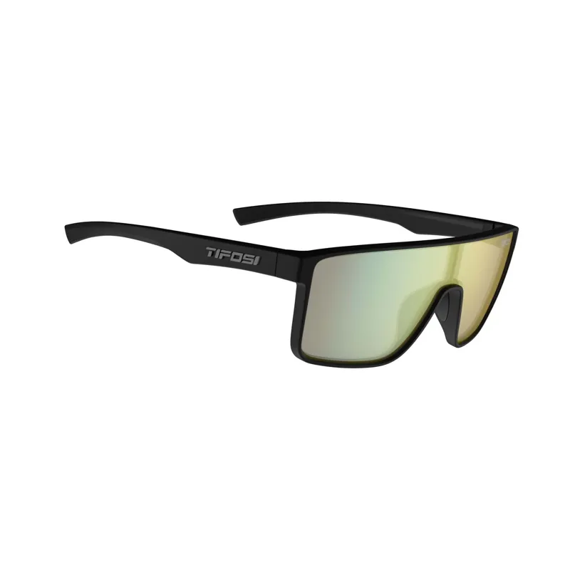 Tifosi Sanctum Gold Mirror Single Lens Sunglasses - Matt Black-2