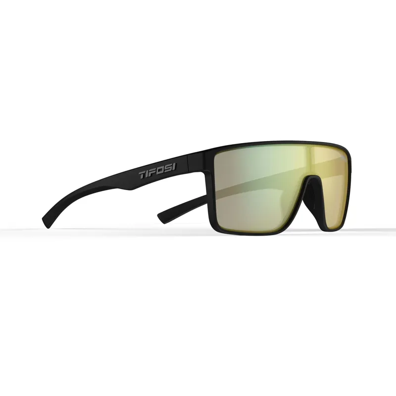 Tifosi Sanctum Gold Mirror Single Lens Sunglasses - Matt Black-4