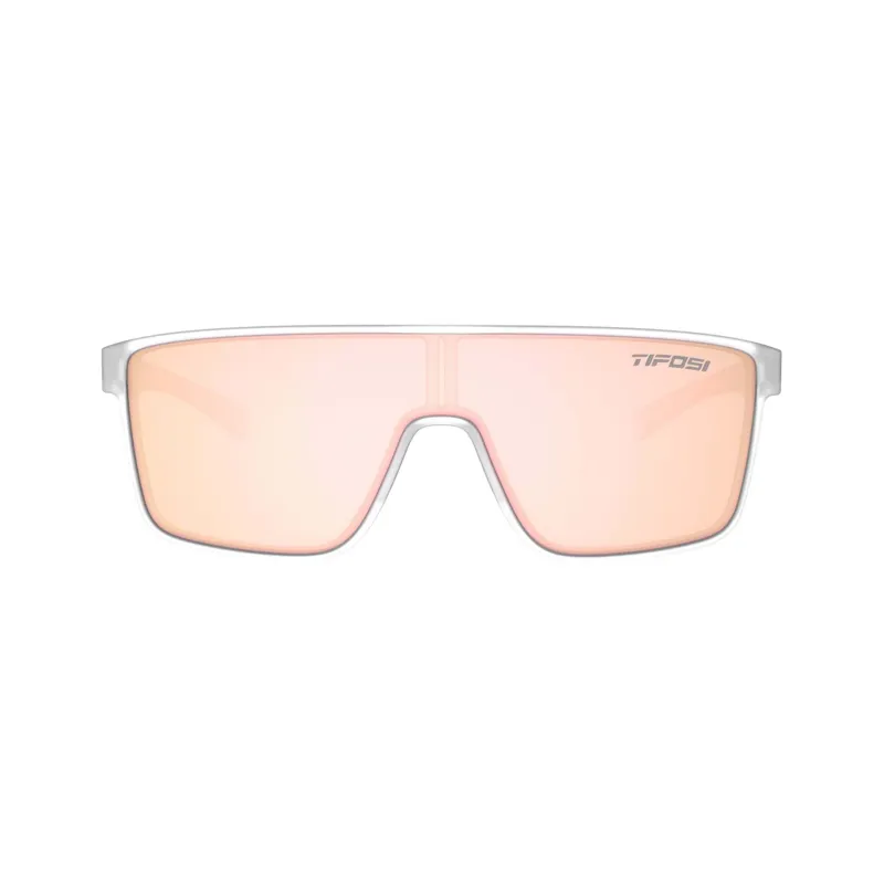 Tifosi Sanctum Single Lens Sunglasses - Satin Clear/ Rose-1