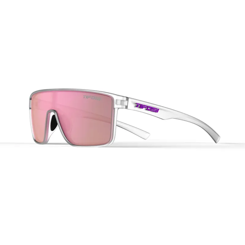 Tifosi Sanctum Single Lens Sunglasses - Satin Clear/ Rose-3