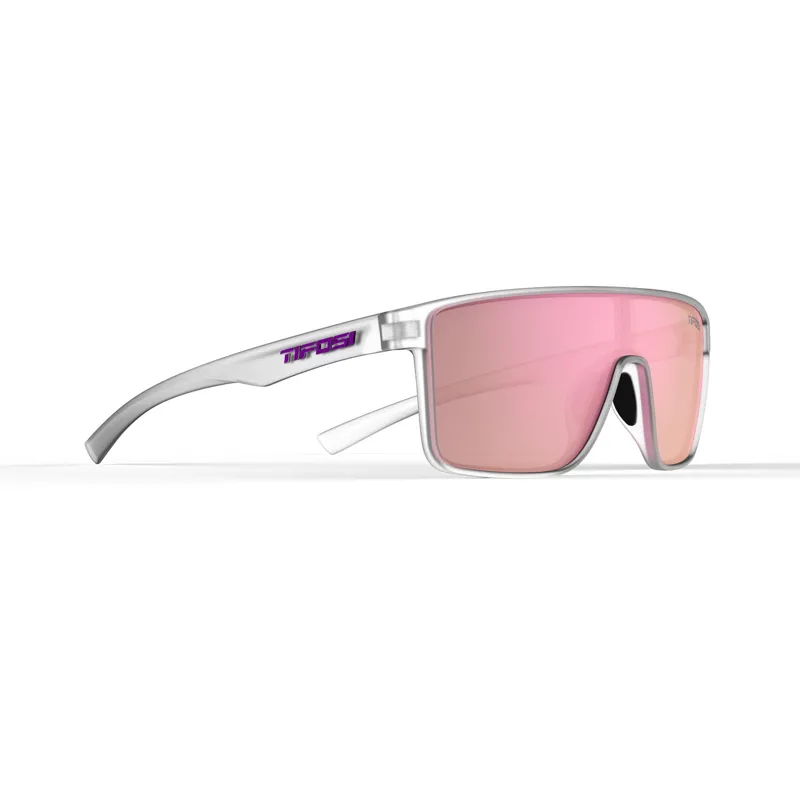 Tifosi Sanctum Single Lens Sunglasses - Satin Clear/ Rose-4