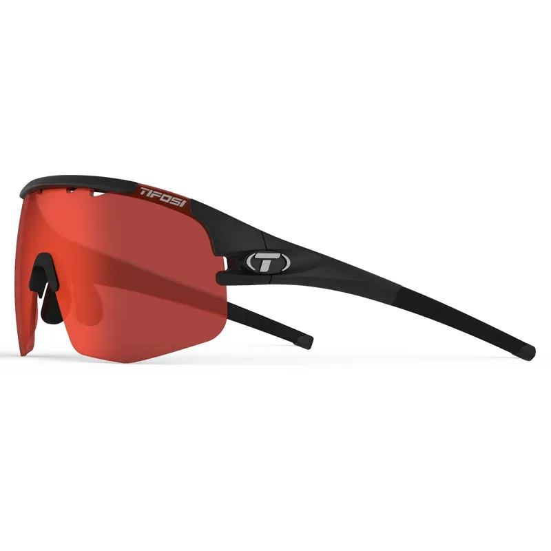 Tifosi Sledge Lite Red Clarion Fototec Lens Sunglasses - Matte Black