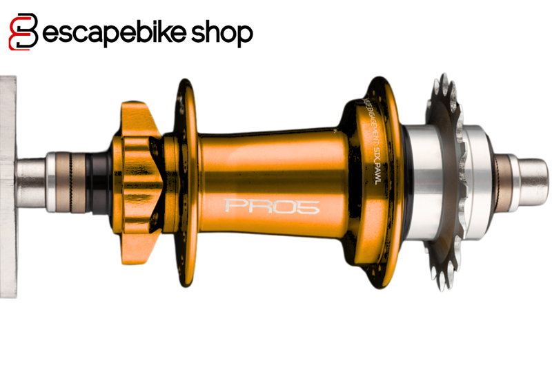 Hope Fortus 23W Pro5 6 Bolt Rear Wheel - Trail/SS - 27.5 Inch - Orange-1