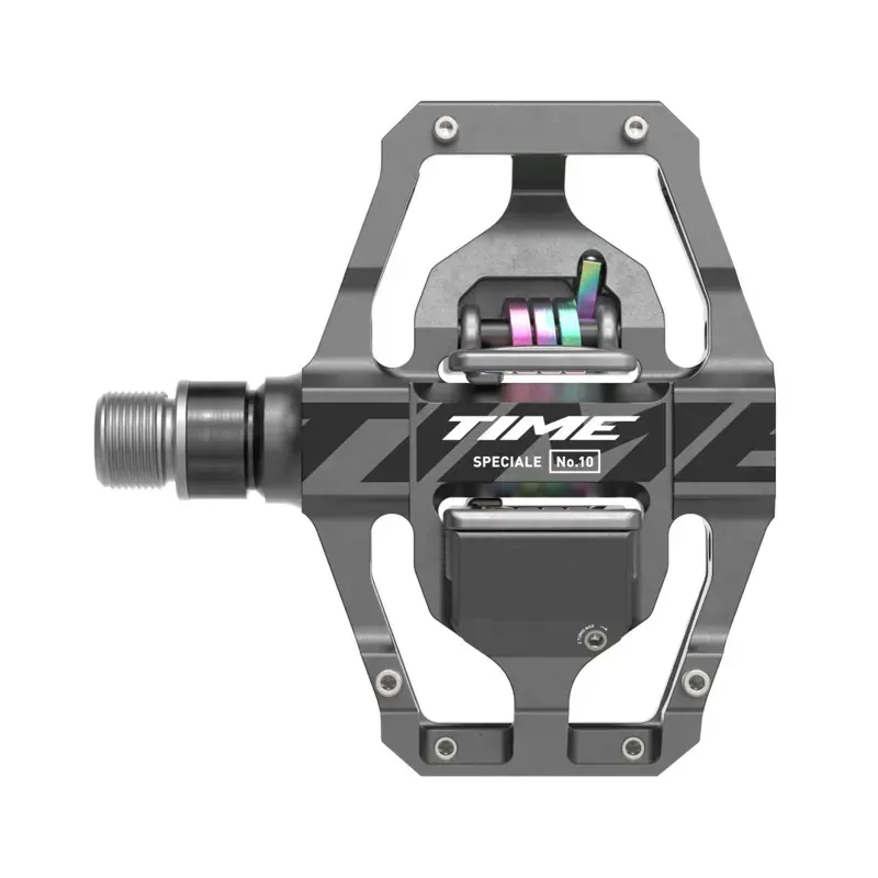 Time Pedals Specialie 10 MTB Pedals Including Atac Standard Cleats - Dark Grey