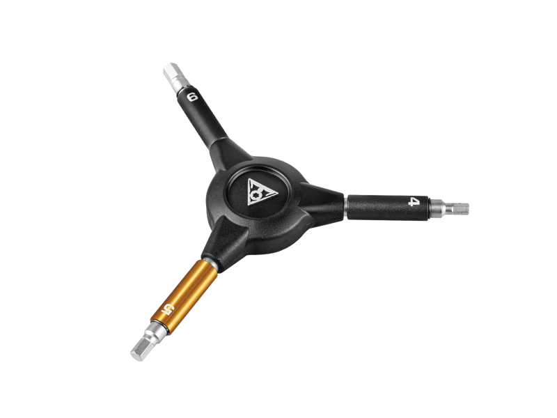 Topeak YHex Speed Wrench 4/5/6mm 3 Way Allen Key Tool - Black-1