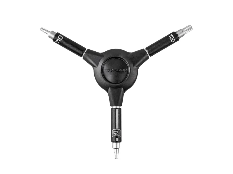 Topeak Y-Torx Speed Wrench T10/ T25/ T30 Torx 3 Way Tool - Black