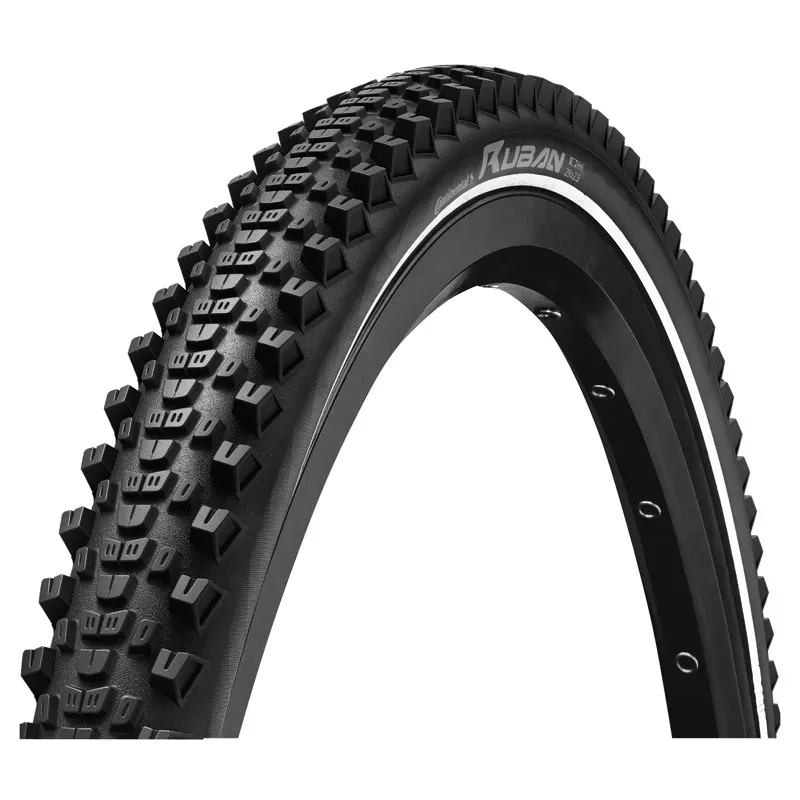 Continental Ruban Wire Bead Tyres - Black/ Refelctive