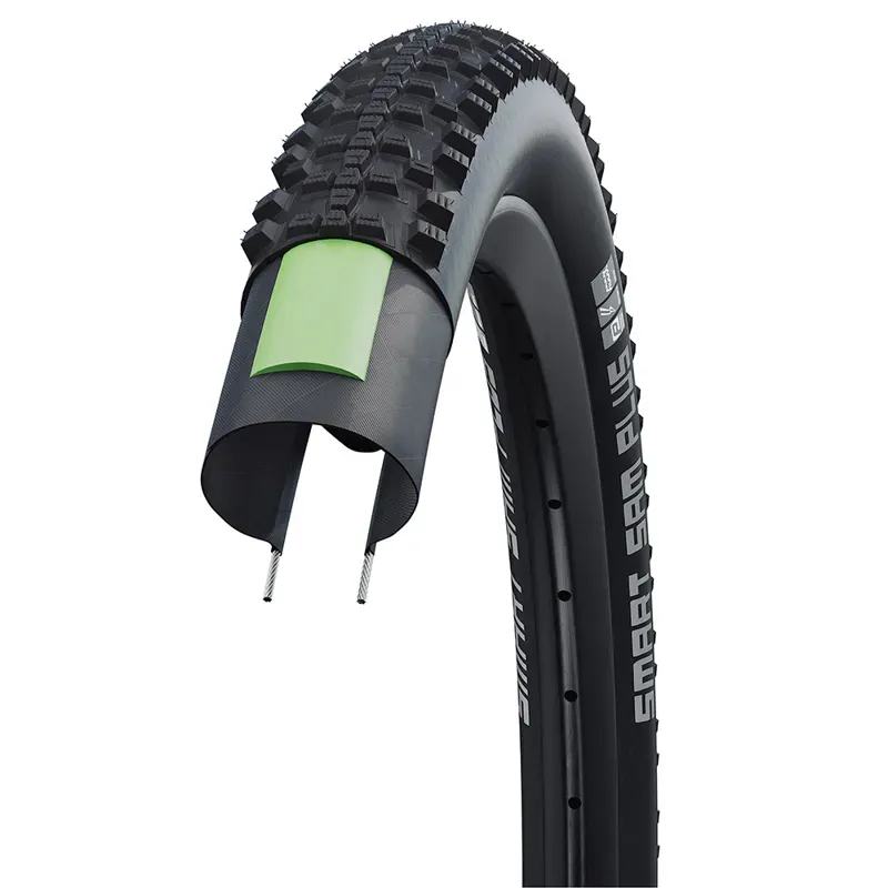 Schwalbe Smart Sam Plus Double Defense Greenguard Tires - Black/ Reflective-1