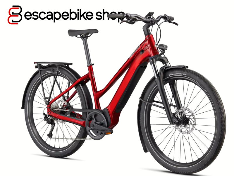 Specialized Vado 3.0 Step-Thru Hybrid E.Bike - Red Tint-1