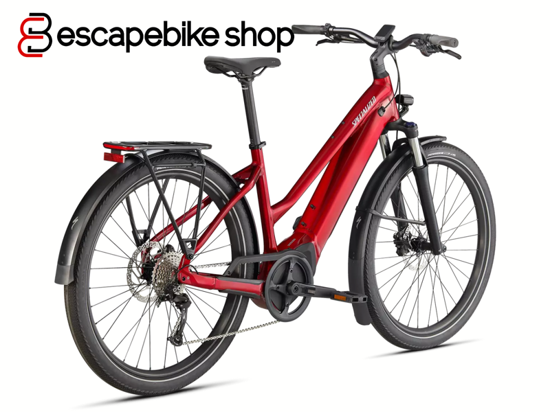 Specialized Vado 3.0 Step-Thru Hybrid E.Bike - Red Tint-2