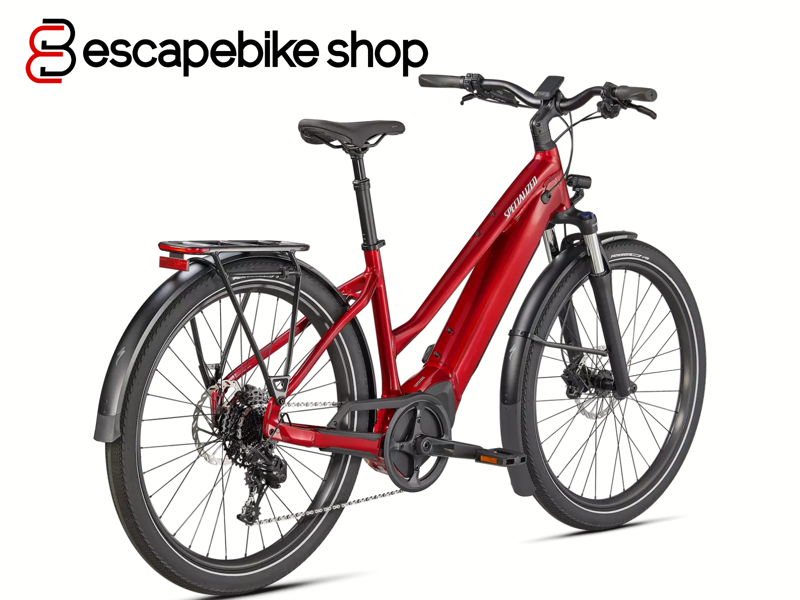 Specialized  Vado 4.0 Step-Thru Hybrid E.Bike - Red Tint-1