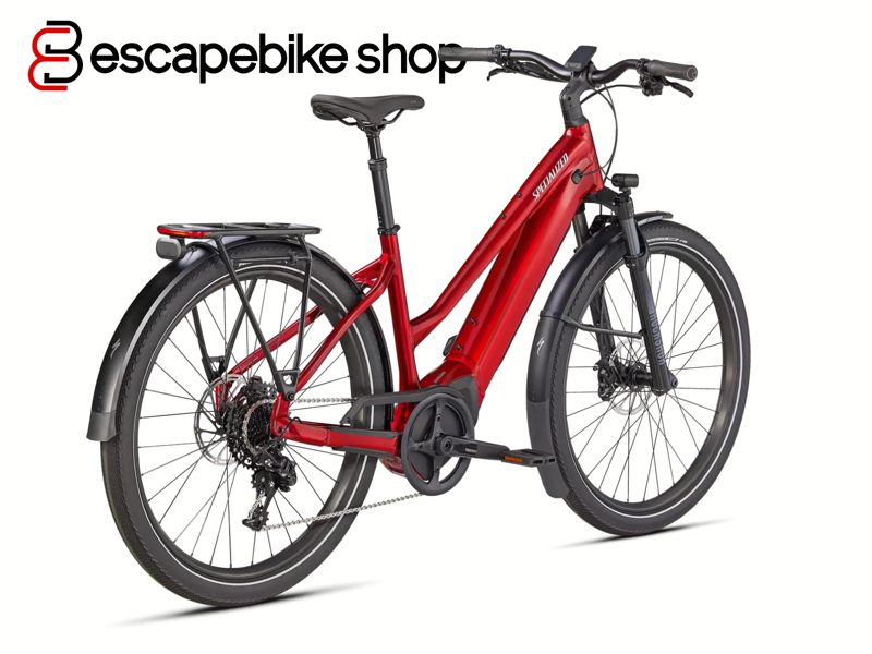 Specialized Vado 5.0 Step-Thru Hybrid E.Bike - Red Tint-2