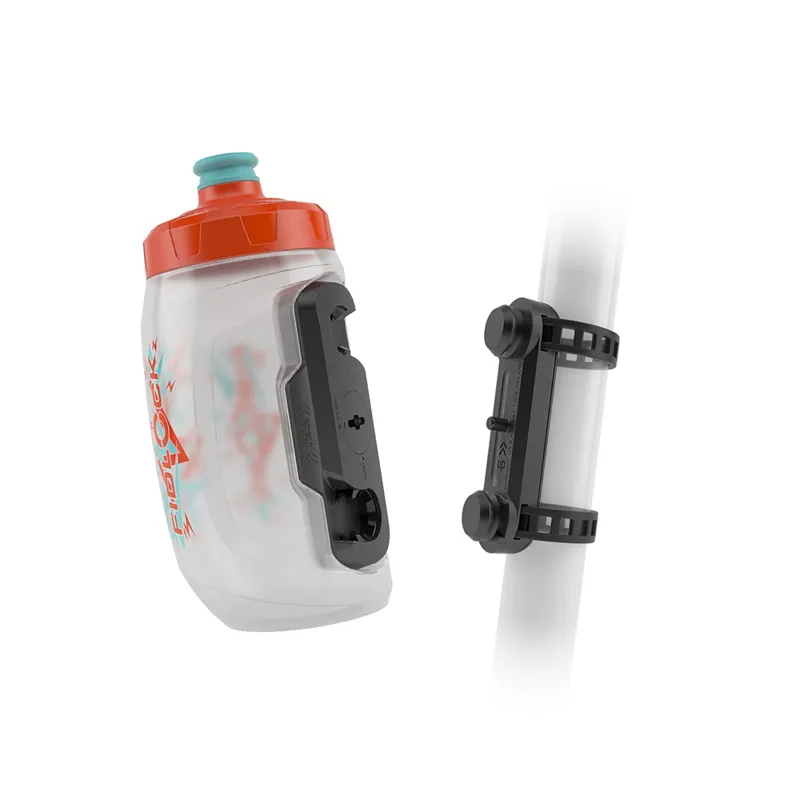 Fidlock TWIST Bottle 450 + Uni Base 450ml in Clear/Orange