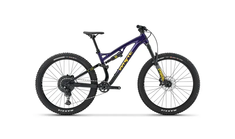 Whyte Bikes T-140 27 Junior Full Suspension MTB - Gloss Purple/ Black/ Yellow