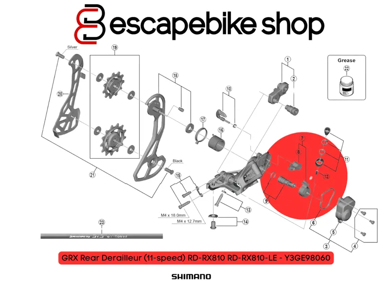 Shimano RD-RX810 Stabilizer Unit - Y3GE98060